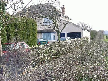 General view of front hedge after laying